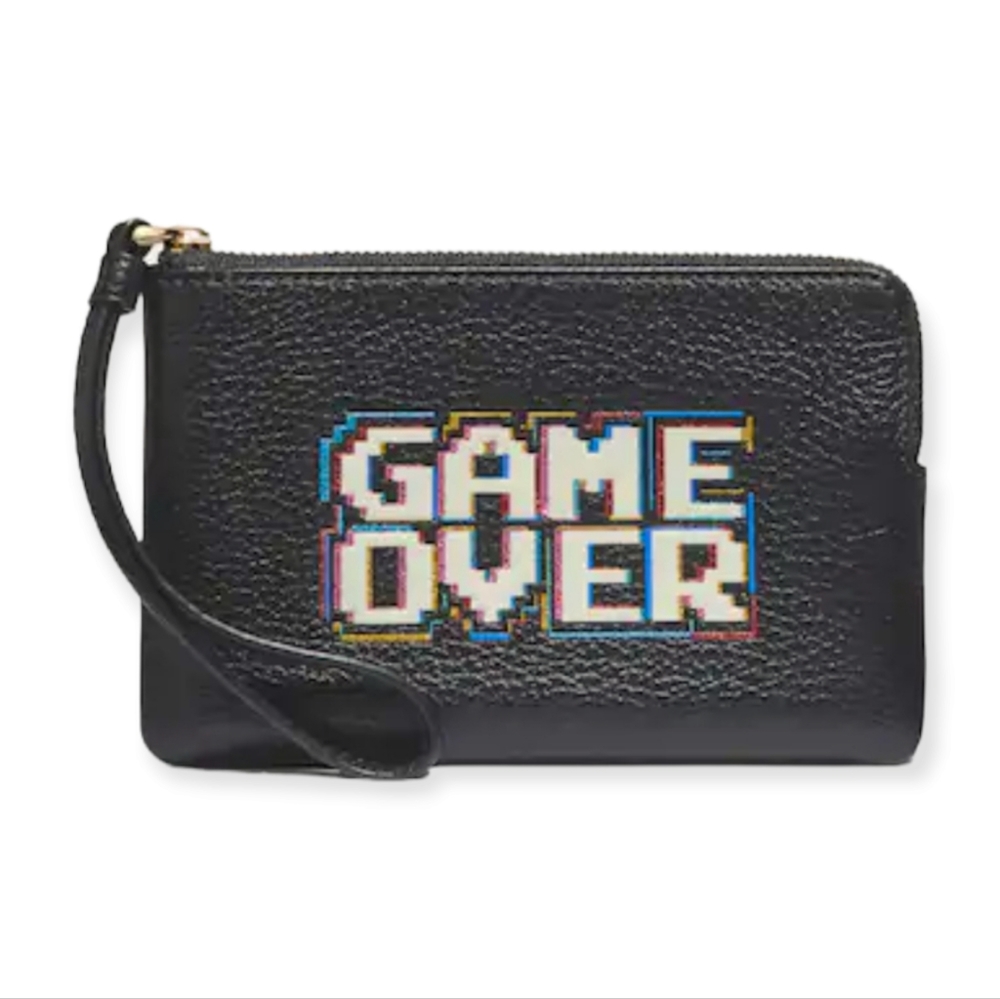 NWT Coach Pac-Man Game Over Wristlet